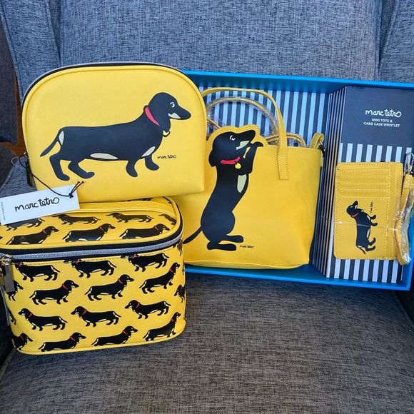 Handbags - NWT Marc Tetro Dachshund Dog Crossbody Travel Bags Lot